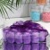 Soap roses, purple-white, set 24 pcs.