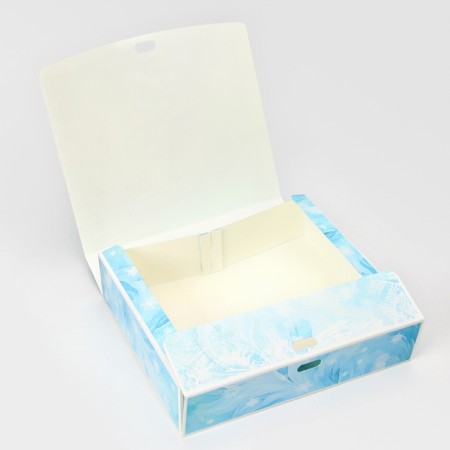 New Year. Gift New Year's folding, packaging, Snow Christmas tree, 20 × 18 × 5 cm.-3