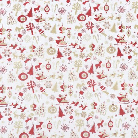 Siliconized paper "New Year", for baking, 0.38 x 5 m-2