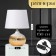 RISALUX LAMBLE LAMPLE LAMP “BRO”, E14, 40 W, white-gold, 18 × 18 × 27 cm