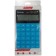 Calculator desktop 12 categories, double power, 165x105x13 mm, blue