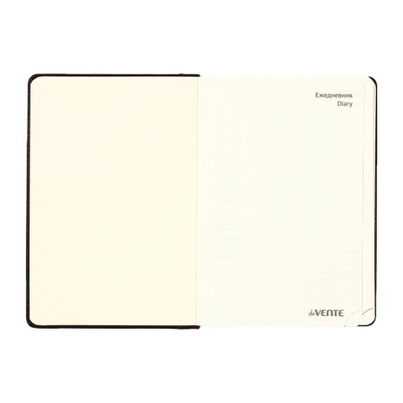 Diary Leduced A5 136 sheets, DEVENTE. Seattle, a solid cover of leatherette with foam rubber, thermo embossing, perforation, lies, cream block 70 g/m2, black-5