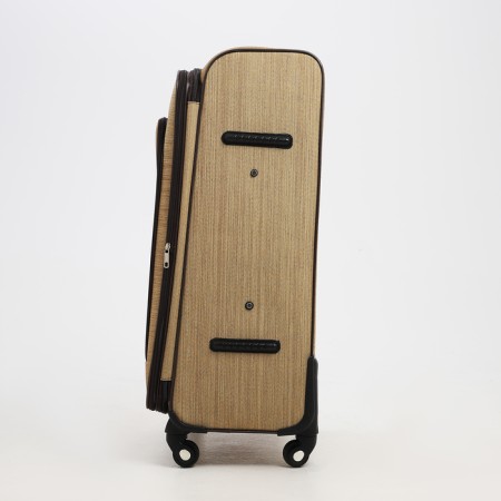 Big suitcase 28 ", lightning department, code castle, 4 wheels, outer pocket, beige color-2