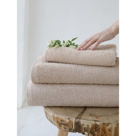 Terry towel Guten Morgen MoonLight, 400 grams, size 40x70 cm, beige color-4