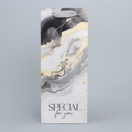 Gift package for a bottle, packaging, “Gift for you”, 13 x 32 x 11.3 cm-2
