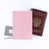 Cover for passport, PVC, shade dusty rose