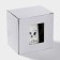 Ceramic mug with a lid and spoon "Star", 350 ml, white color