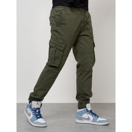 Cargo jeans male, size 52, khaki color-11