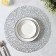 Set of serving napkins on the table "Manifik", d = 38 cm, 4 pcs, silver color