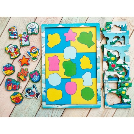 Puzzle "New Year's mood", size 20.3x29.3 cm-3