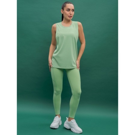 Sports female shirt, size XS, green color-4
