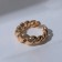Ring "Kosichka", color gold, dimensionless (from 18 size)