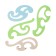 Set of patterns 4 pcs. Calligrata, transparent, color