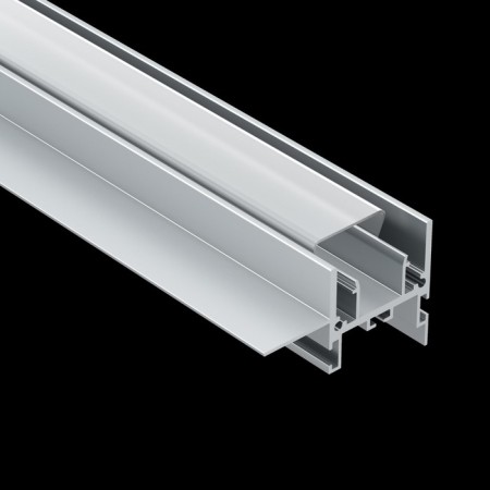 Aluminum profile for stretch ceiling LED Strip Alm013S-2M, 200x5.19x3.52 cm, silver color-1