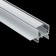 Aluminum profile for stretch ceiling LED Strip Alm013S-2M, 200x5.19x3.52 cm, silver color