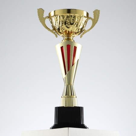 Cup 155b, award figure, gold, plastic stand, 36.3 × 18.4 × 10.5 cm.-4