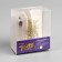 Garland "tinsel" 1 m dew, ip20, silver thread, 100 led, warm white glow, 2 modes, aah3