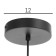 Bayerlux lamp "Mature bubble" 3xg9 20W black 80x12x25 cm