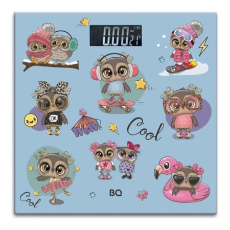 Floor scales BQ-BS1017, electronic, up to 150 kg, picture "Owl"-1
