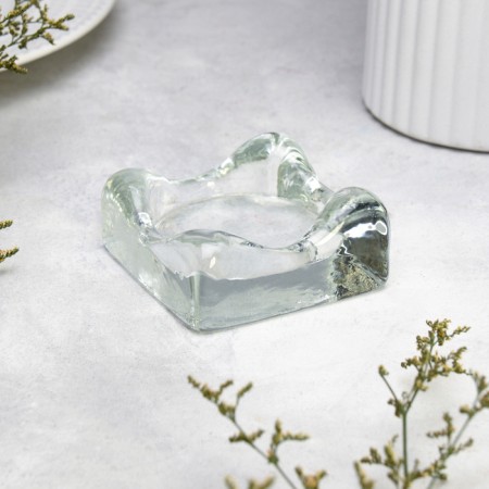 Clotra-1 candlestick, 8x8x3.5 cm, with in-depth diameter of 6 cm-1