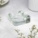 Clotra-1 candlestick, 8x8x3.5 cm, with in-depth diameter of 6 cm