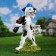 Garden figure "dog Archik - Open for friends" 36x50x16cm