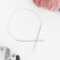 The knitting needles are circular, for knitting, with a metal cable, d = 2 mm, 14/60 cm