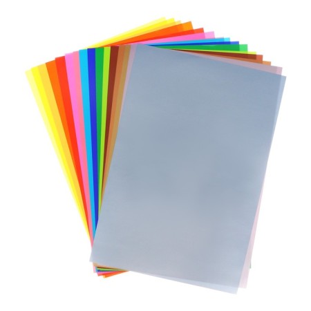 Color A4 paper, 20 sheets, 20 colors Hobby Time No. 1, metallic + fluorescent, 115 g/m2, in folder-3