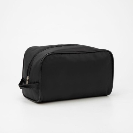 Cosmetic bag with lightning, black color