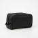 Cosmetic bag with lightning, black color