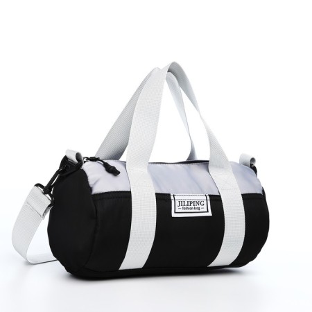 Youth bag with zipper, black color-3