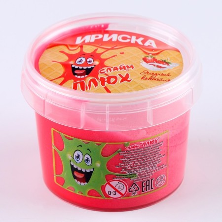 Slime "Plus" "Irisk", container 100 g, berry cocktail