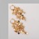 Earrings hanging "party" stars, color gold