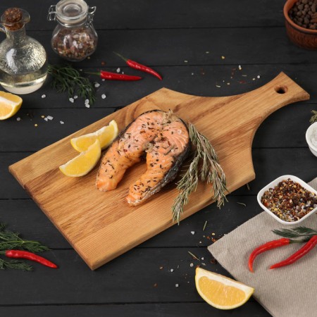 Groot board with a straight handle Magistro, 39 × 19.5 × 1.5 cm, oak-12