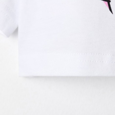 T -shirt Children's shortened KAFTAN "Kotik", p. 32 (110-116 cm), white-7