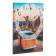 Carty clock wall "orange bus", a smooth move, 30 x 40 cm