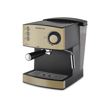POLARIS PCM 1527E coffee maker, rye, 850 watts, cappuccinator, champagne color