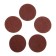 Circle of abrasive grinding tundra, for drill, M8, 75 mm, P60, 5 pcs.