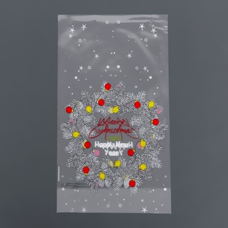 Package Packing BOPP, with a bottom fold, "Wreath" 20*35 cm-2