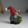 Polystone souvenir "Santa Claus in a red cap with a heart, with a green Christmas tree" 6.5x4x9 cm