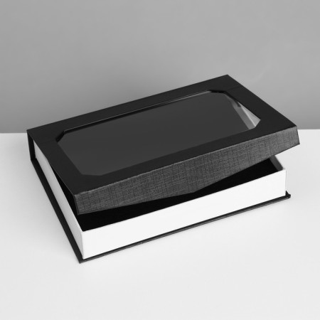 Standing for jewelry "Casket" 36 seats, 16 × 11.5 × 3 cm, black color-3