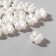 Plastic “clover” beads, set of 50 pcs., 1.2 × 1.2 × 0.5 cm, white color