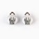 Earrings Clips "Cute Fleet", 1 x 1.4 x 1.8 cm
