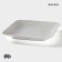Porcelain plate square Magistro "Blanche. Flower ", 30 × 30 cm, white color