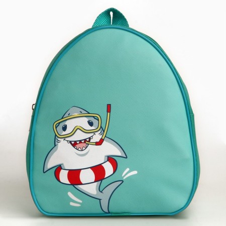 Baby backpack for the boy "Shark", 23x20.5 cm-2