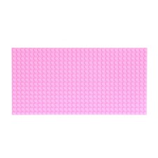 Пластина-перекрытие для конструктора, 25,5 × 12,5 см, цвет розовый