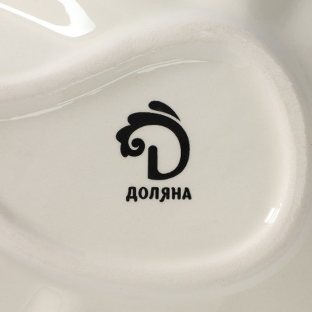 Serving share "Emelya", 21 × 15 × 4.5 cm, white color-5