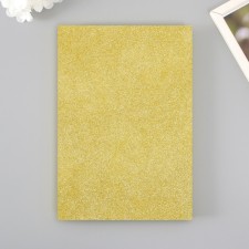 Foamiran glitter 2 mm, 20x30 cm, light golden