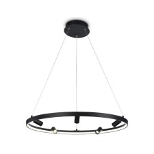 Светильник светодиодный подвесной с пультом Ambrella light, LineTech, FL5289, LED, 72 Вт, 5400Lum, 3000-6400К, цвет чёрный