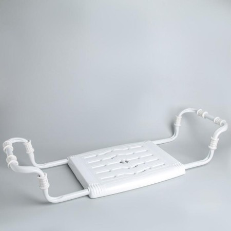 The bath seat is sliding, white color-3